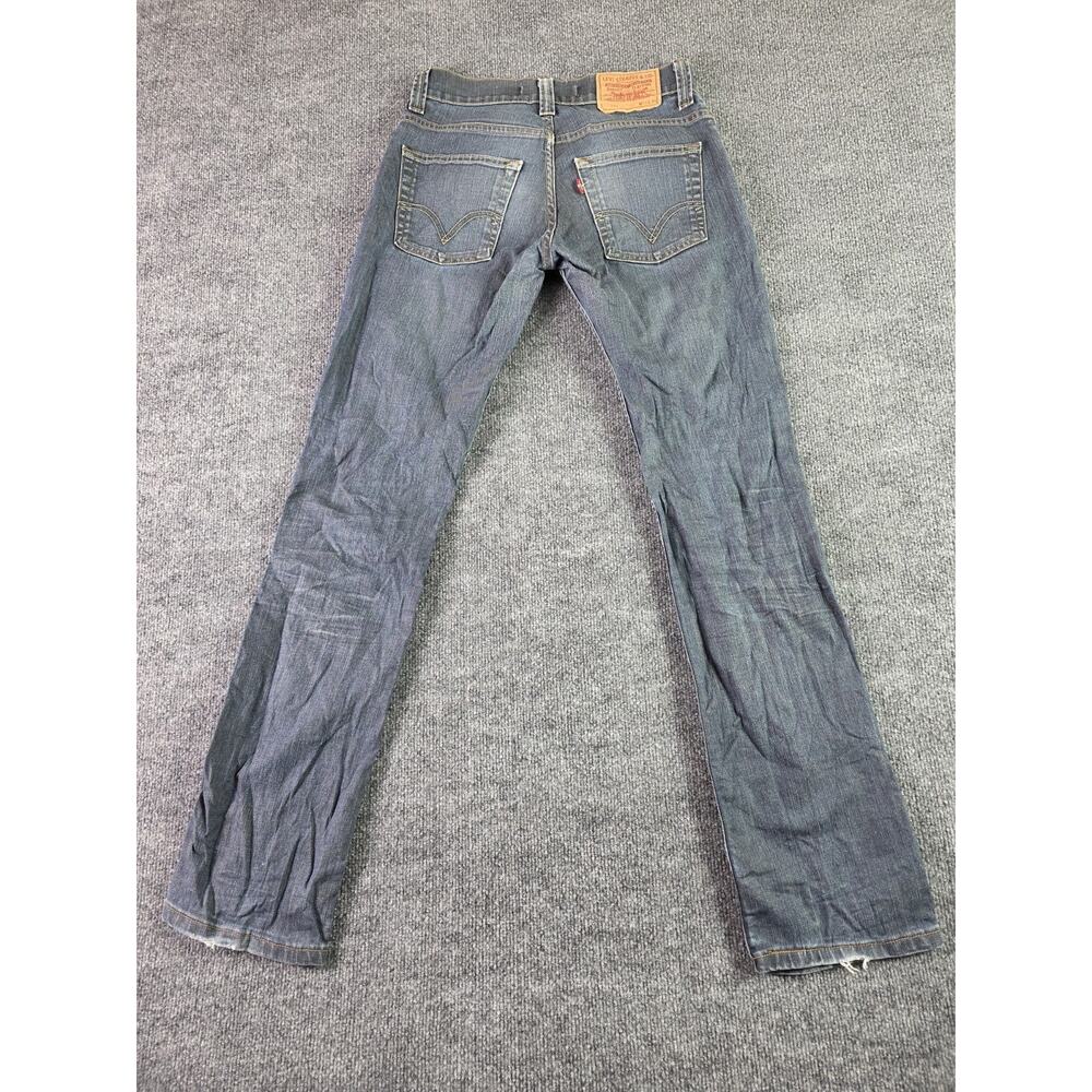 Levi's 511 Slim Mens Jeans W31 L34 Blue Denim Straight Zip Fly